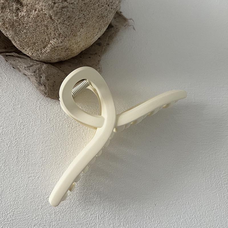 Large 13cm Frosted Versatile Hair Claw Clip - Simple, Practical Shark Clip Accessory