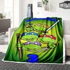 1pc Turtles,Benjamin,Number Digital Printed Flannel Blanket, Super Soft Plush Fleece Bed Cover, Multipurpose Four Seasons Hypoallergenic Qui
