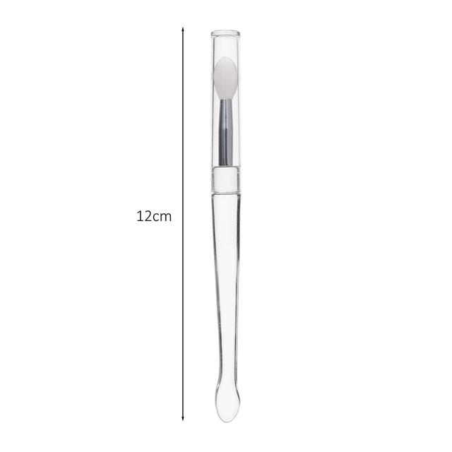 1/3PC Portable Lip Brush Multifunctional Soft Silicone Head Lip Balm Lipstick Applicator with Cover Professional Makeup Brushes