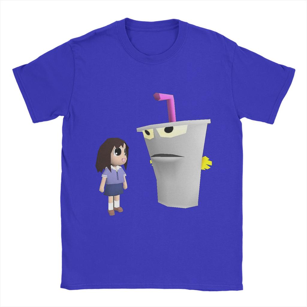 Ayumu Osaka   Azumanga Daioh  T-Shirt Sommer  Baumwoll-T-Shirts für Herren Freizeit Muster T-Shirt Kurzarm Streetwear Tees