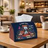 1pc Whimsical Illustration Vintage Tissue Box, Books Hourglass Floral Literary Perfect for Outdoor Gatherings, Daily Desktop Use, And Suitable for Bed