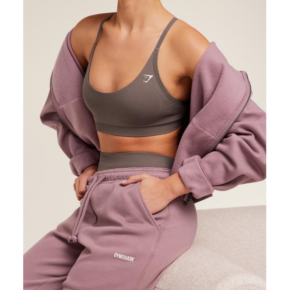 Gymshark Cosy Luxe Straight Leg Regular Joggers Calm Pink B4c2o Kcpd