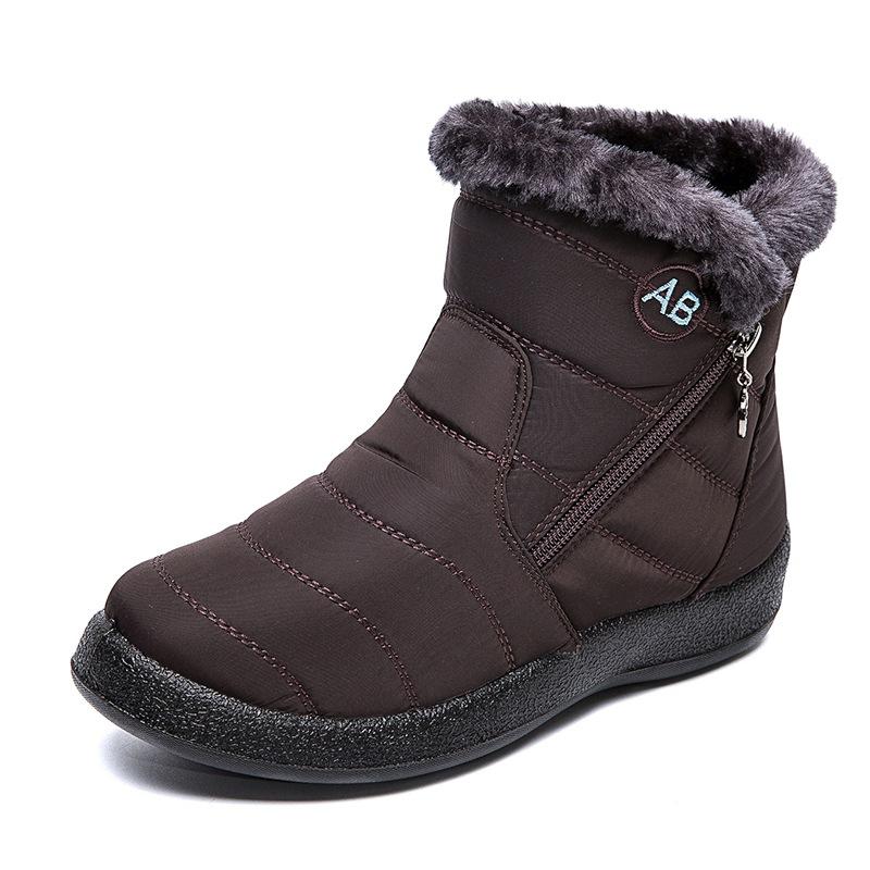 JaHGDU Women Fashion Solid Warm Winter Flat Snow Short Boots Zipper Round Toe Shoes Leisure Elegant Cosy Wild Tight Super Quality for Womens JaHGDU Women Fashion Solid Warm Winter Flat Snow Short Boots Zipper Round Toe Shoes Leisure Elegant Cosy Wild Tight Super Quality for Womens