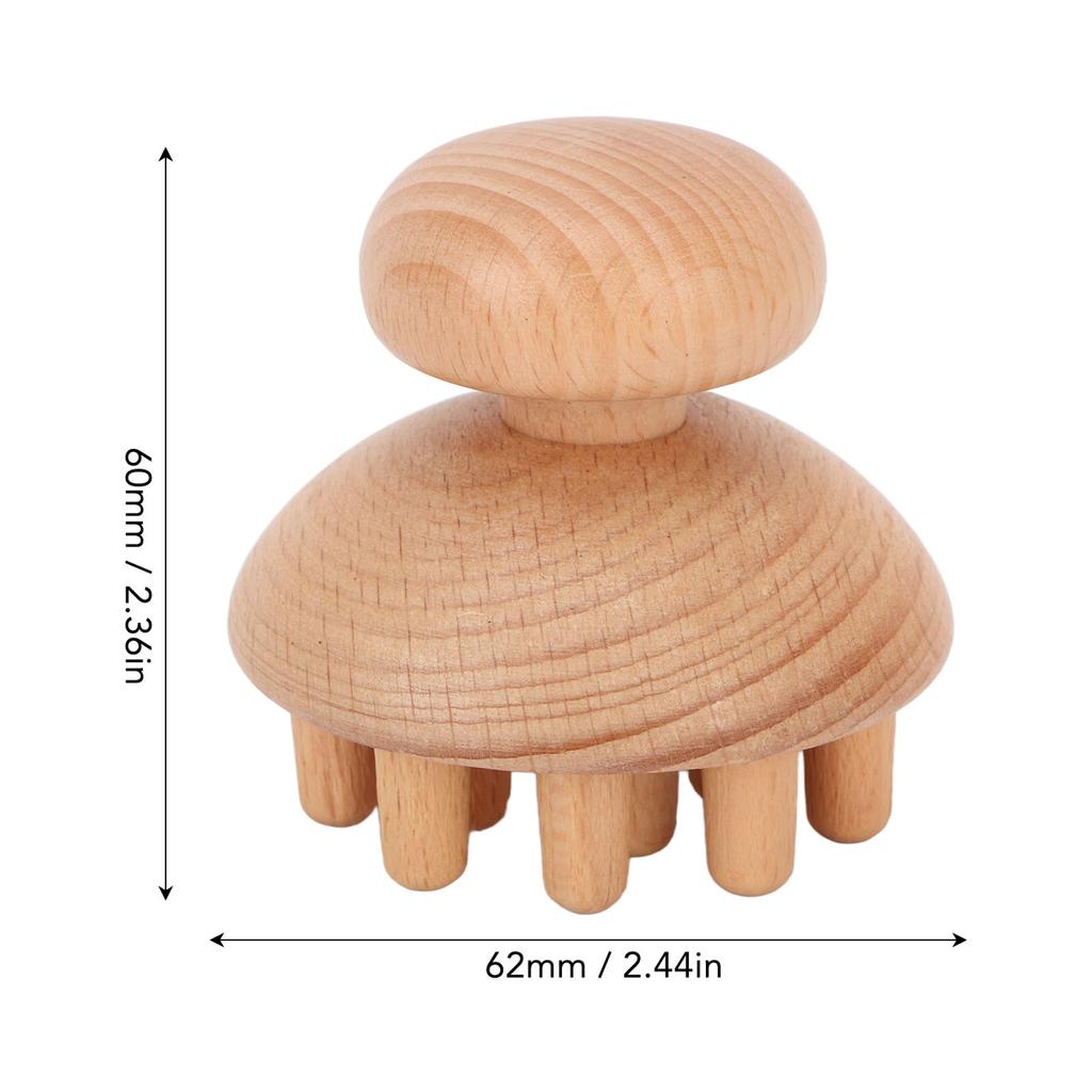 Pressure Point Massager Tool Shaped Boost Metabolism Lymphatic Drainage Relaxes Muscles Wooden Massage Tool
