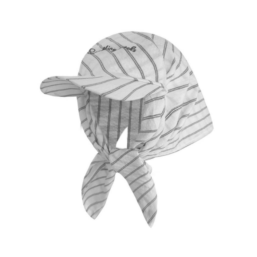 Retro Plaid Tied Head Cap Breathable Strap Headscarf Hat Sunshade Baseball Caps Travel Vacation