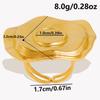 Round Oval Square Heart Blank Settings DIY Rhinestone Drip Oil Silver/Gold Color Stainless Steel Rings For Women Men Accessories