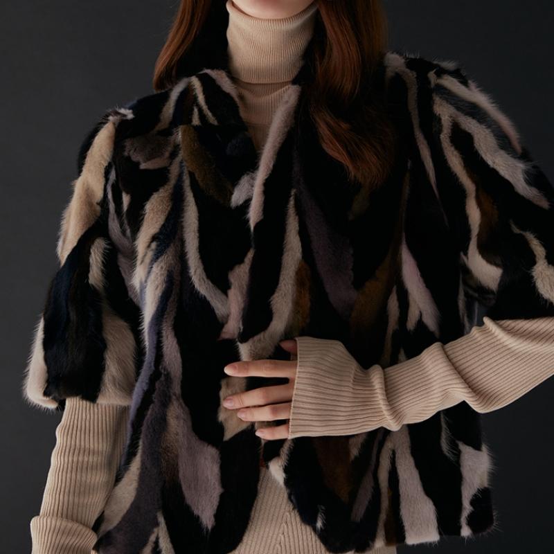 La Belle Shinyoung Fur Mink Scrap Bolero Sy110cp