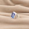 Gemma Tanzanite Fatta a Mano Argento Sterling 925 Gioielli da Donna Designer Anello Nuziale per Treccia RR-79-5