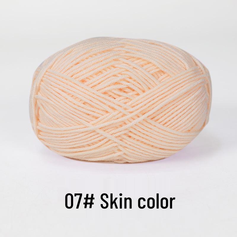 Baby 4-lagiges Milchbaumwollgarn zum Stricken von DIY-Schals oder Decken