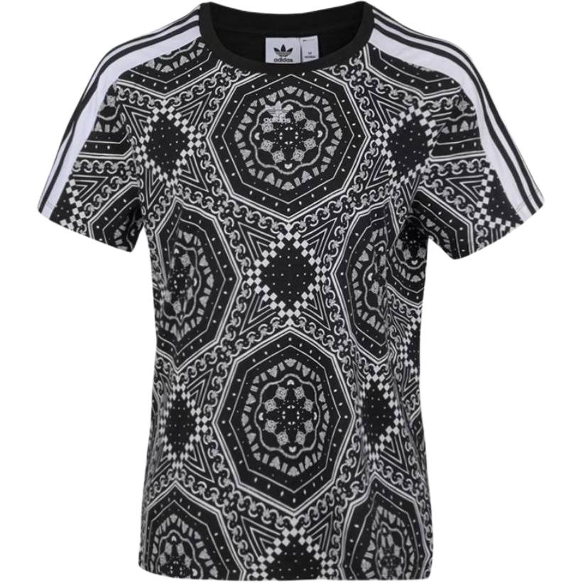 Adidas Originals BF Round Neck Pullover Comfortable Short Sleeve T-Shirt Women T-Shirts Black DX4288 S