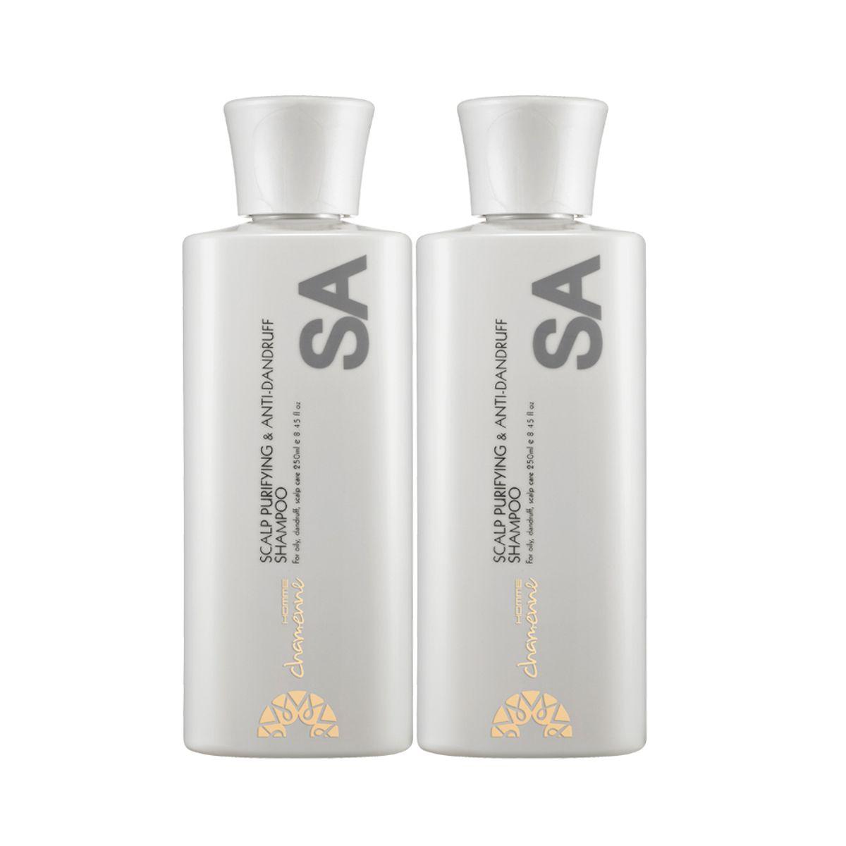 Shamenne SA Shampoo 250ml x 2 (Refreshing for Oily, Dandruff-Free Scalp)