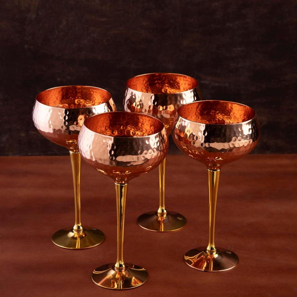 Mocktail Bevrage Barware Home Decor Wine Glass Bar Accessories & for Anniversary & Weddgin Gift (Combo Pack of 4)