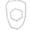 Yolev Barbed Wire Necklace and Bracelet Set Punk Thorns Barbed Wire Choker Silver Metal Grunge Jewelry Barb Wire Necklace Hiphop Rock Goth Chain for