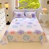 Pink Floral Bed Sheet Set Soft Cotton 4 Pieces Queen Botanical Bed Set, 8 Inch Deep Pocket Fitted Sheet, Flat Sheet, Pillowcases
