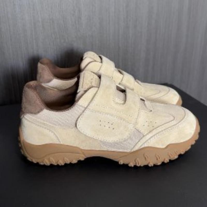 Peach Velcro~ Niche women's new retro fashion soft bottom casual versatile