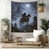 Tapestry Gothic Dark Fantasy Horseman