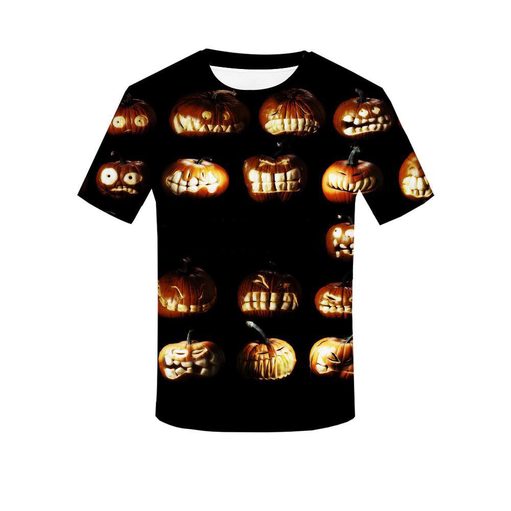 Halloween personlig 3D-tryckt t-shirt för vuxna män sommar kortärmade t-shirts