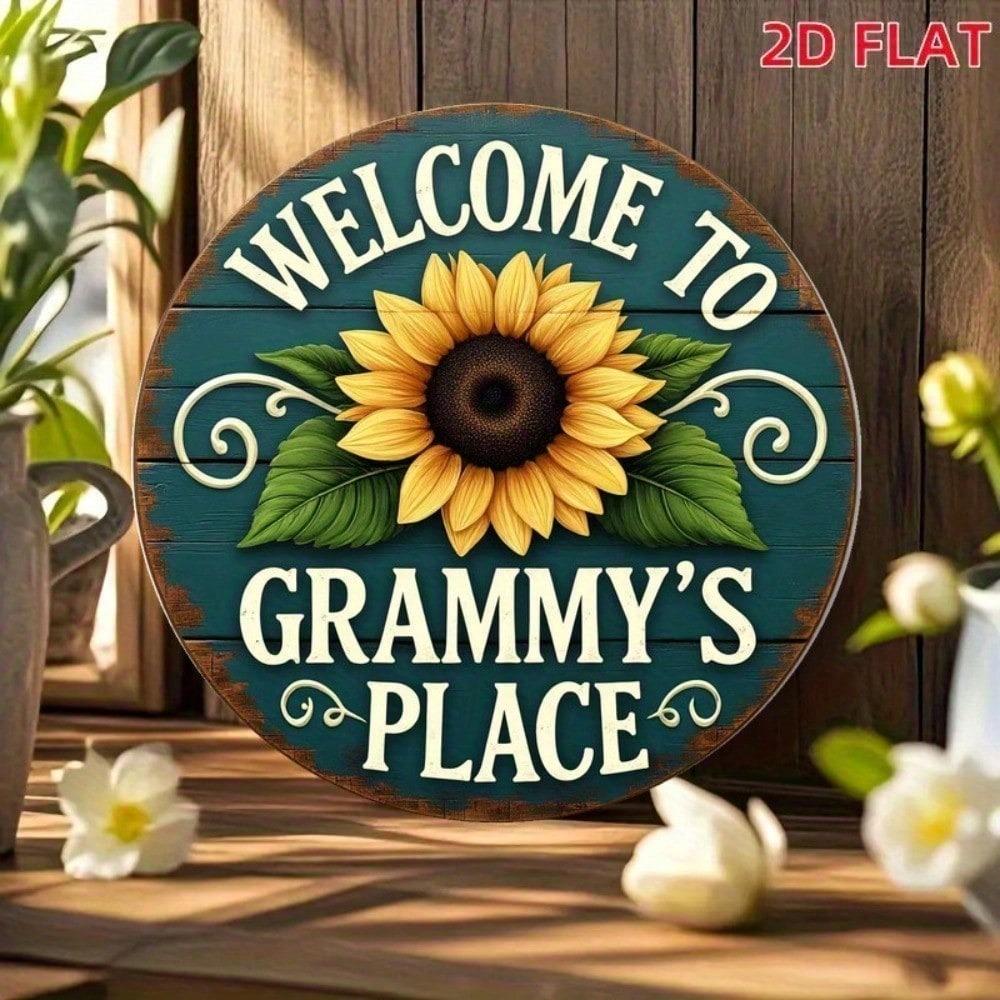 Vintage Metal Tin Sign 8x8 Inch Retro Wall Decor Rustic Farmhouse Plaque