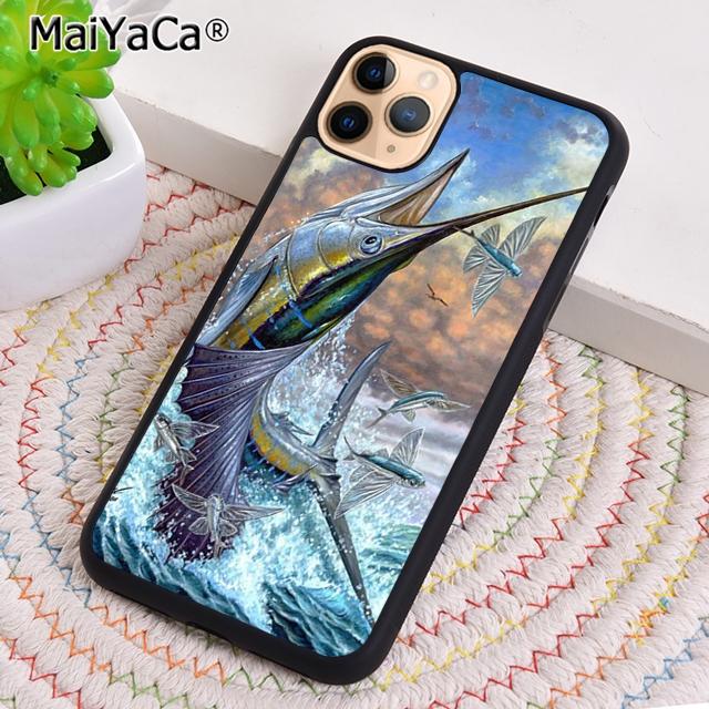 

MaiYaCa FISHING 3 RODS BY LAKE fish Colored Phone Case For iPhone 17 Air 16 pro max 15 14 plus 12 13 Cover coque iPhone 16e