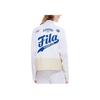 Fila Fusion Letter Logo Print Color Block Retro Sports Color-Blocked Stand Collar Knitted Long Sleeve Jacket Women jackets White Pink T11W232502F-IV
