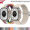 Řemínek s pletenou smyčkou pro Apple Watch Ultra Band 49 mm 44 mm 40 mm 45 mm 41 mm 42 mm 38 mm Elastický náramek Solo iWatch série 8 7 6 se 3