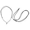 100 PCS Black Braid Wax Cord Knot Sliding Cord Adjustable Length Chain Polyester Material Perfect for DIY Jewelry Making