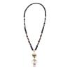 Fashion Women's Lanyard Necklace Natural Key Lanyard Badge Card Holder  Card Protector