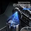 LED Auto Ashtray with Covered Press Lid and Metal Cup, Detachable Design for Car Use in Dim Indoor Rooms