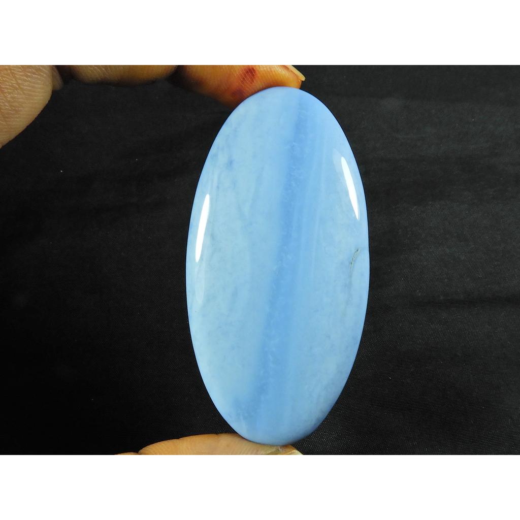 29X58X06 MM Natural Blue Opal Oval Shape Cabochon Loose Gemstone 80Cts. SK-4797