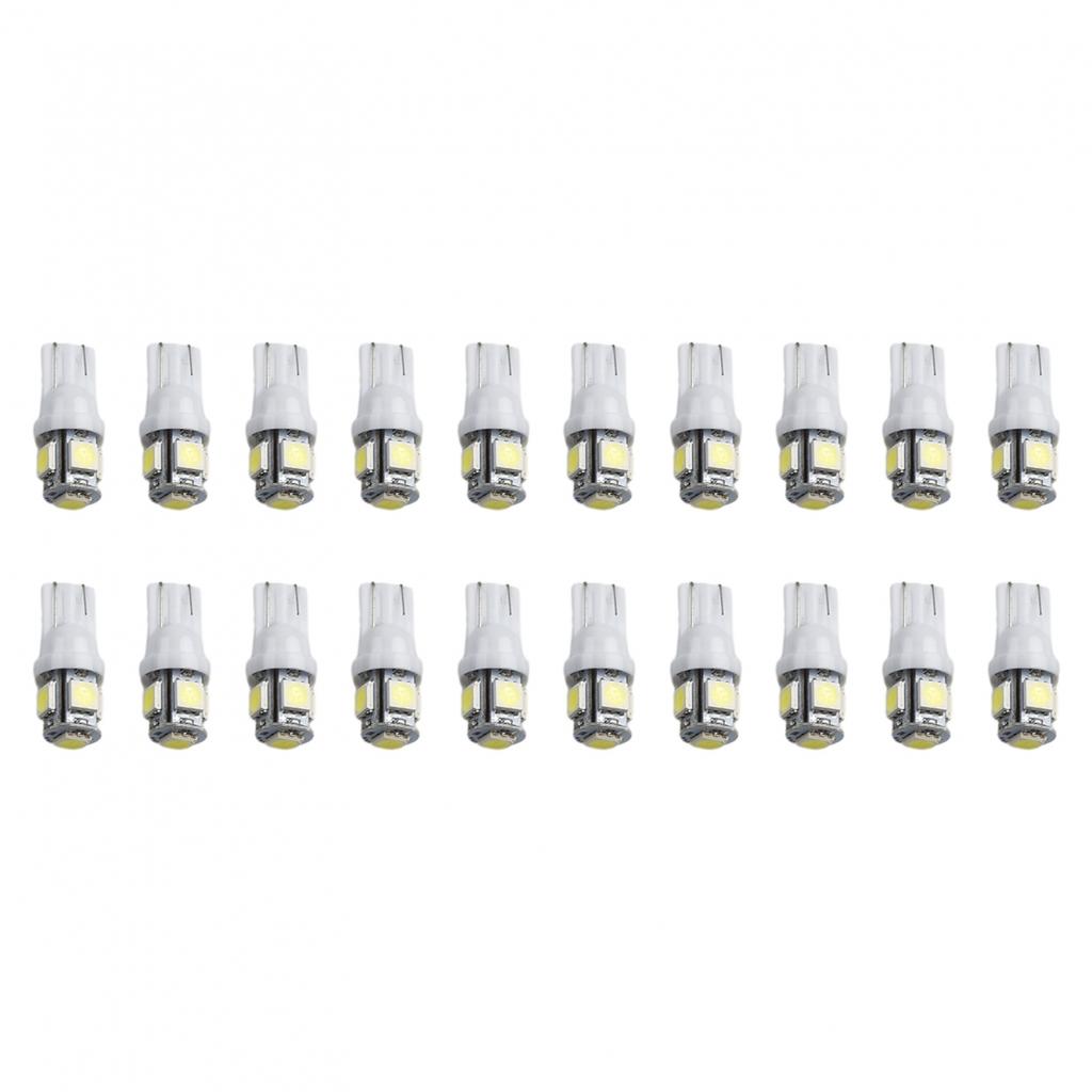20pcs Car Lights 5W 6000K Accessory Anti-vibration