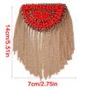 Metal Tassels Chain Epaulettes Uniform Shoulder Badges Artificial Pearls Beaded Epaulet for Party Costume Accessories Top Sale