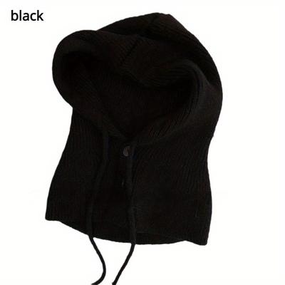 Hut und Hals Eins Neuer Winter Sturmhaube Hut Damen Warm Paar Ohrenschutz Wollstrickmütze