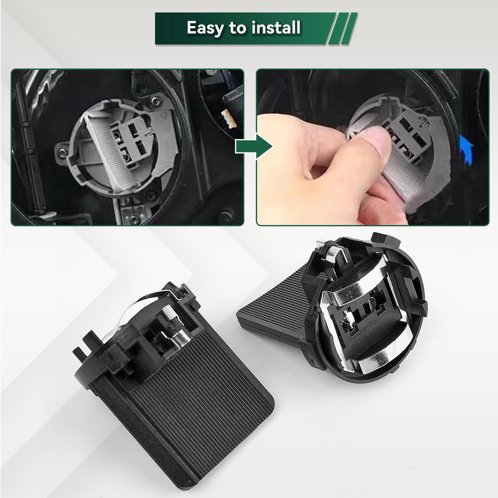 2pcs H7 Headlight Bulb Socket Holder Adapter For Mercedes-Benz Vito W447 W448 Sprinter W906 VW Golf Mk6 5K0941109C A9068260282
