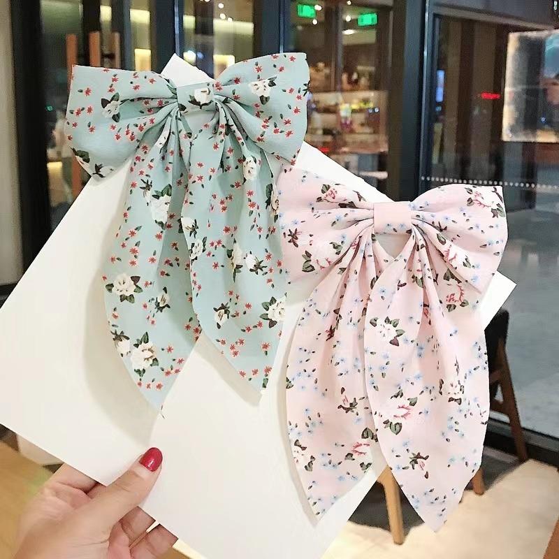 Fashion Ribbon Bow Hair Clips for Women Big Large Bow Hairpins Girls Bowknot Hair Clip Barrettes Women Hair Accessories