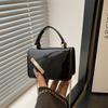 Solid Color New Retro Simple Fashion Casual Contrasting Color Single Shoulder Oblique Span Small Square Bag