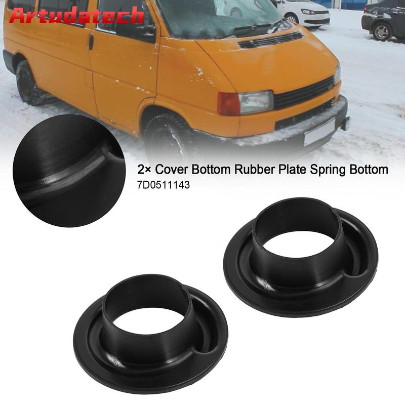 Artudatech 2× Нижняя резиновая пластина рессоры для VW Bus T4 7D0511143 Автоаксессуары