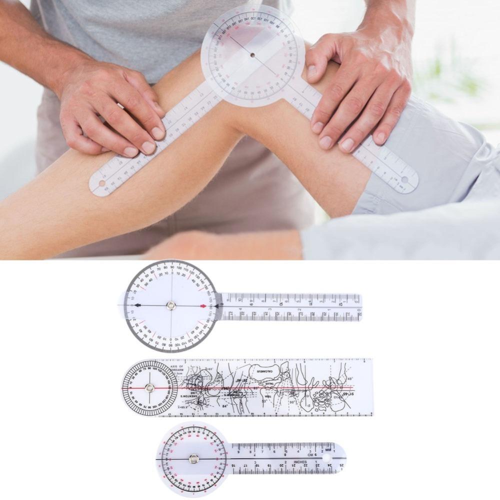3 Stück Weißes Gesundheitswesen Goniometer 8 Zoll 3-teiliges Goniometer-Kit Goniometer-Set Physische Erholung