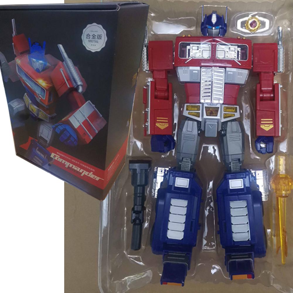 Transformation Playthings Optimus MPP10 XP10 YOUHU WJ Black Apple Trailer G1 Flat Head Column OP Commander Deformation Robot Car Model