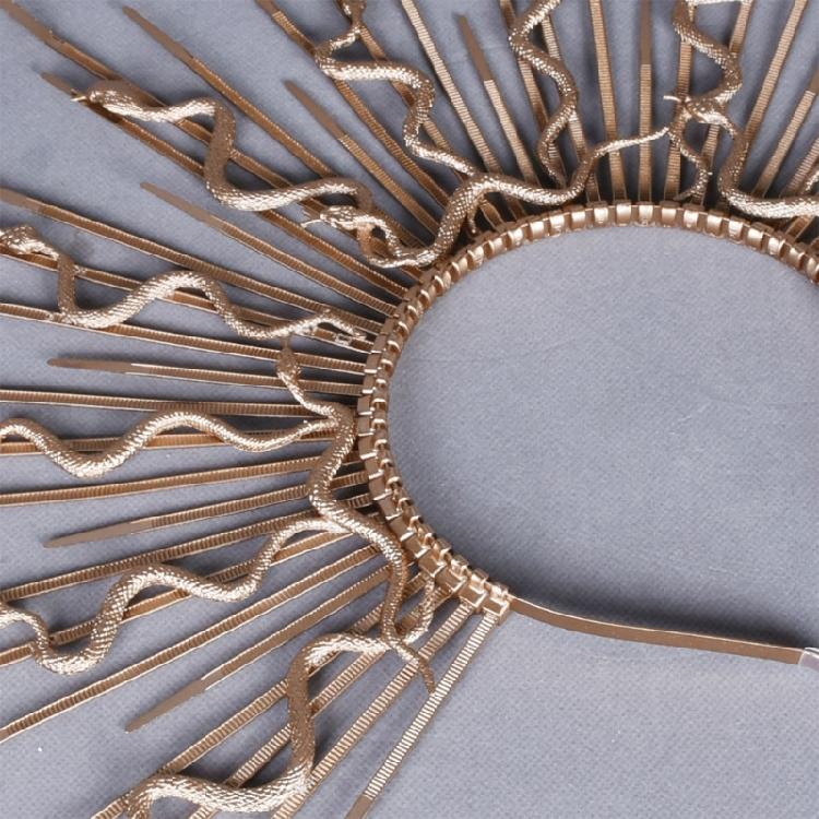 Unique Punk Snake Artistic Hair Band Spiked Head Accessory for Adults Hair Hoop with Metallic and Snake Cosplay Maid