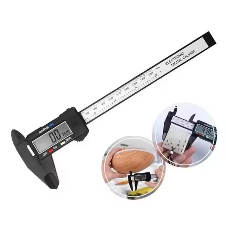 6 Inch 150mm Digital Vernier Caliper Stainless Steel Micrometer Measuring Tool Depth Ruler Multi Functional Measuring Caliper