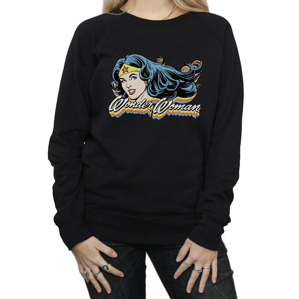 DC Comics Womens/Ladies Wonder Woman Smile Sweatshirt