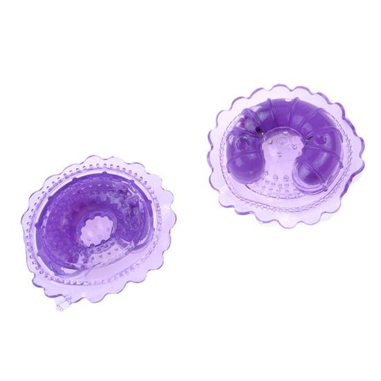 1 pár vibrátorů na bradavky Nedráždivá měkká guma Silný stimul Sponky na odsávání prsou Dámská erotická hračka Produkty pro dospělé