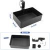 Samcos Storage Desk Clamp Magnetic Multifunctional Storage Small Item No Drilling Easy Shelf 5kg Load Steel Cushion Pad White Under-Table Rack,