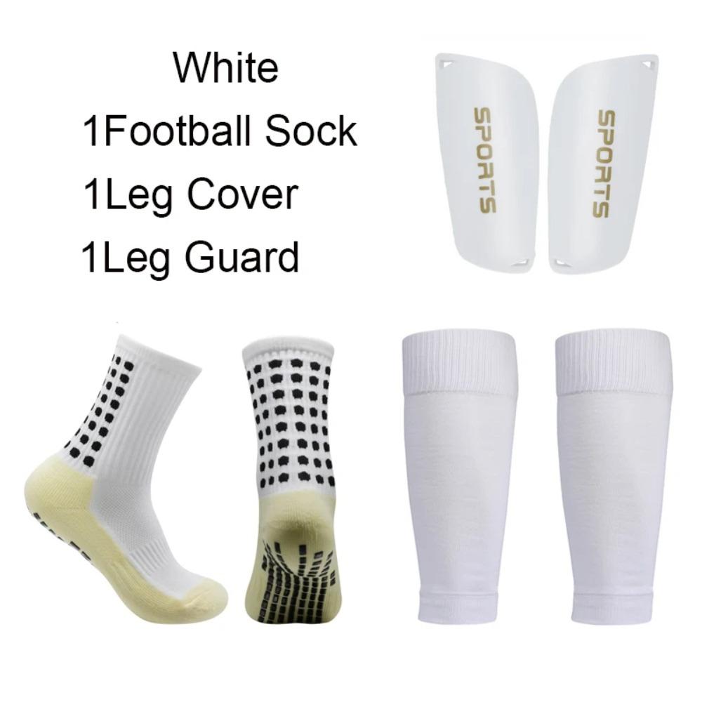 3pcs/set Comfortable Football Shin Pads Lightweight Football Ankle Socks Soccer Shin Guards  Mens