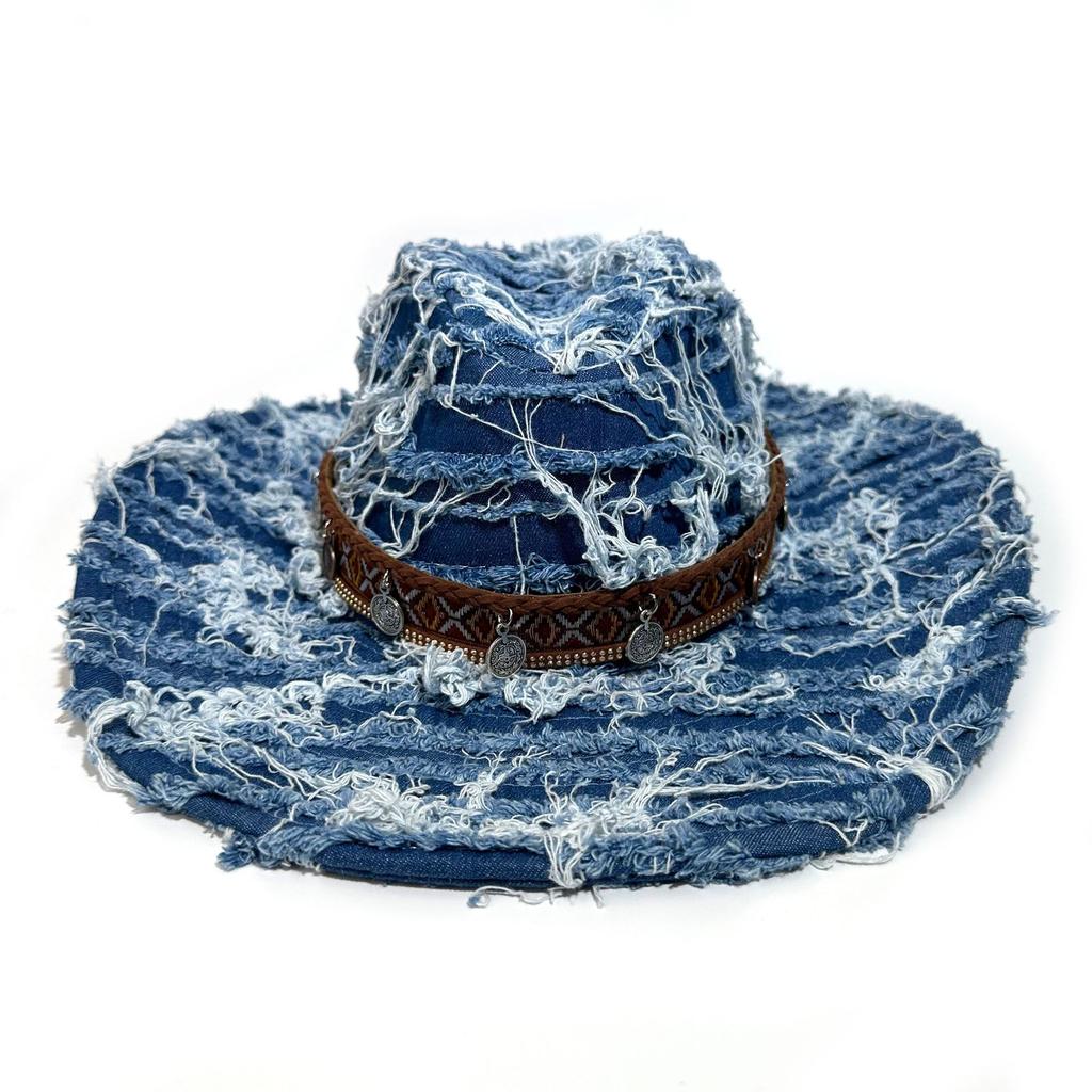 Popular Western Cowboy Hat Travel Jazz Hat Xizang Travel Big Brim Versatile Sun Hat