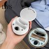 Compact Travel Organizer for Respiratory Accessories Nasal Strips And Storage Case, Portable Hard PLA Pocket Size Holder Breathing Round Box,