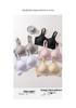 Plus Size Seamless Soft Support Jelly Strip Bra with Fixed Cup and Adjustable Anti-Sagging Feature