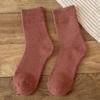 Terry Plus Velvet Women's Thick Mid-Calf Towel Socks - Warm Autumn/Winter Knee-Highs for Teens