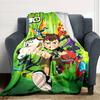 1pc Ben10 Blanket, Gift, for Men and Women, Soft Blanket, Good for Sofa Bed Couch Travel, Lightweight Flannel Blanket