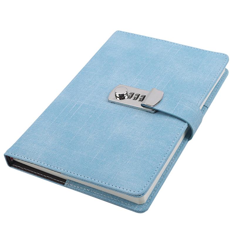 Fashion Creative Password Lock Notebook Code Book Office Supplies